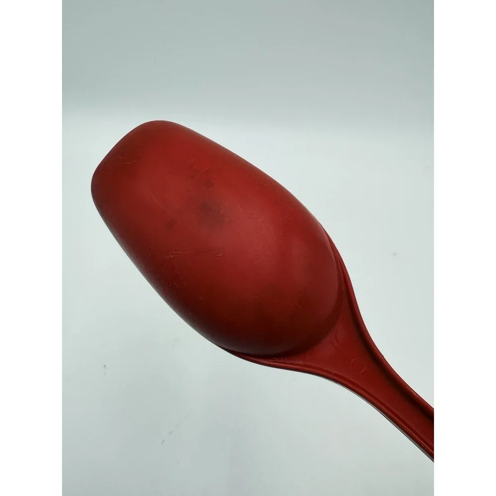 Foley Red Nylon Plastic Solid Serving Spoon Retro MCM Retro Kitchen Vintage